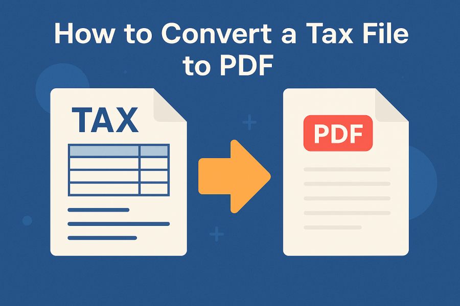 How to Convert a Tax File to PDF